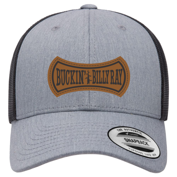 Light Gray Leather Patch Hat